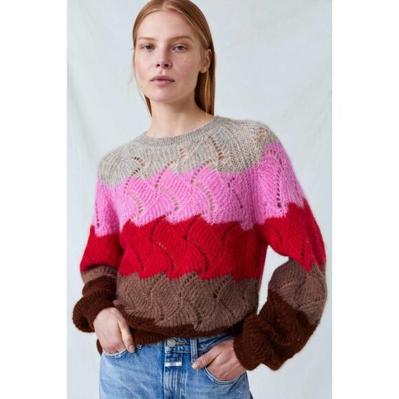 CLOSED Ethical Mohair Alpaca Blend Stripe Sweater Jumper Farfetch M NWT $395 - Picture 13 of 13